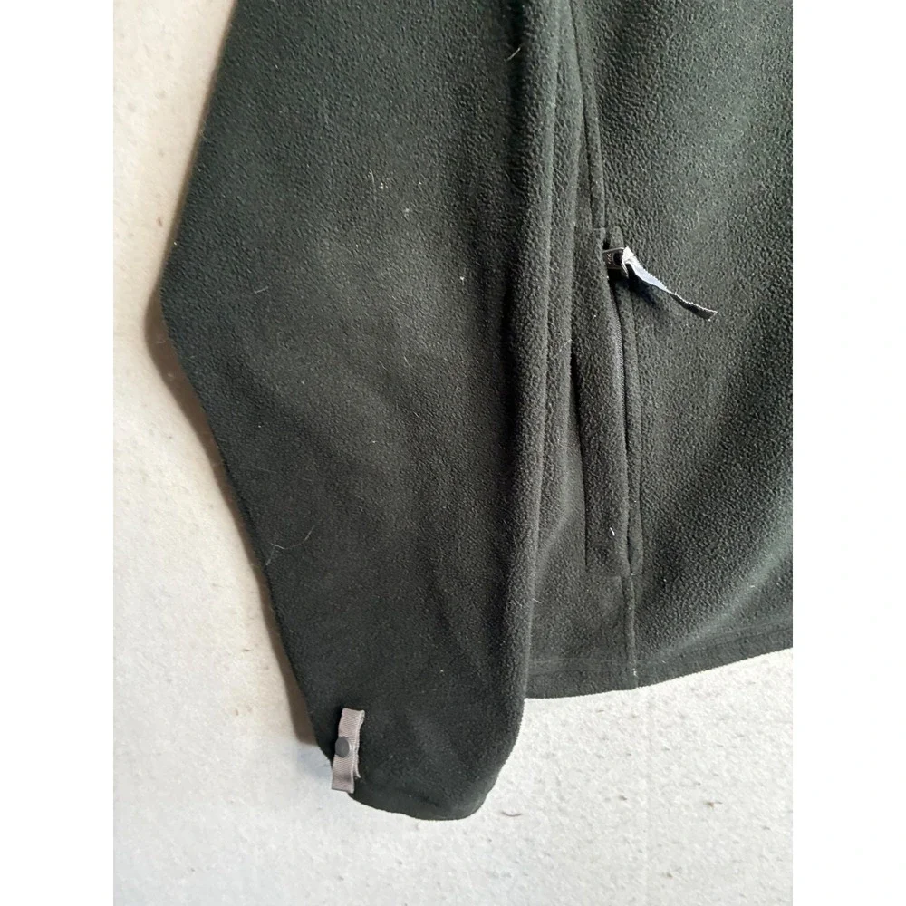 The North Face TKA 100 Fleece Jacket Mens Medium Green Full Zip Mock Neck A484